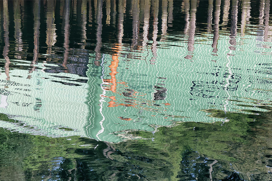 Noyo Reflections Rippling In The River Photograph