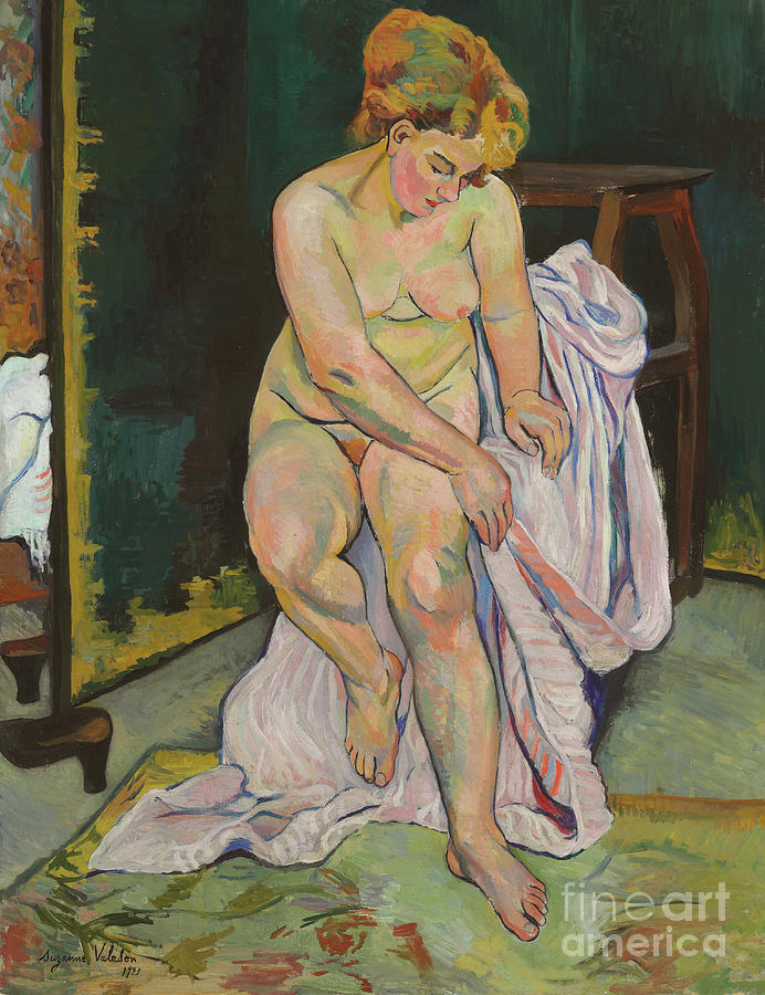 Nu a la draperie, 1921 Painting by Suzanne Valadon
