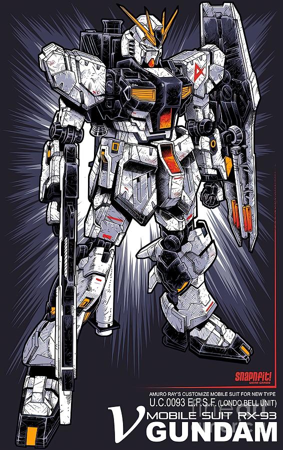 Nu Gundam Painting by Miller Martin - Fine Art America