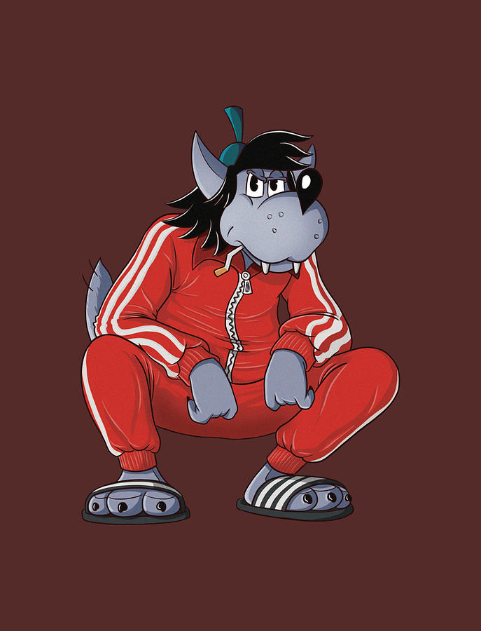 Nu pogodi Tracksuit Squat Wolf Classic Painting by Tony Davis | Pixels