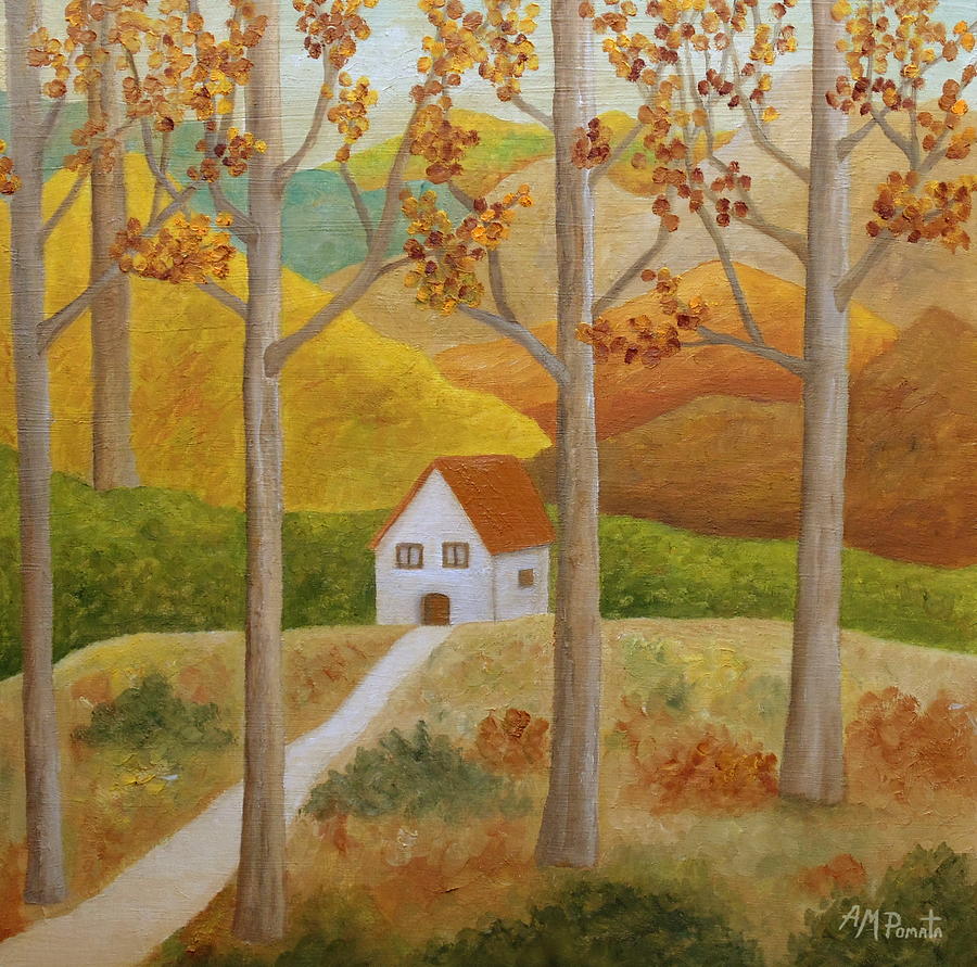 Nuances Of Autumn Painting by Angeles M Pomata