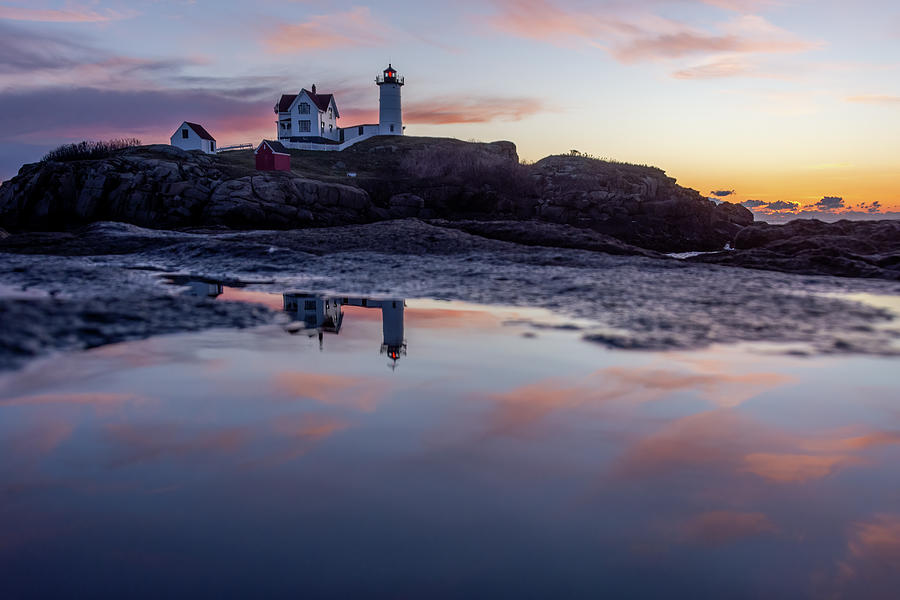 Nubble Light sunrise 11/17/20 Photograph by Linda Cunningham - Fine Art ...