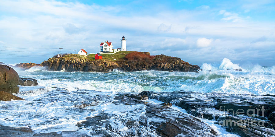 Nubble Lighthouse Photograph by Craig Shaknis