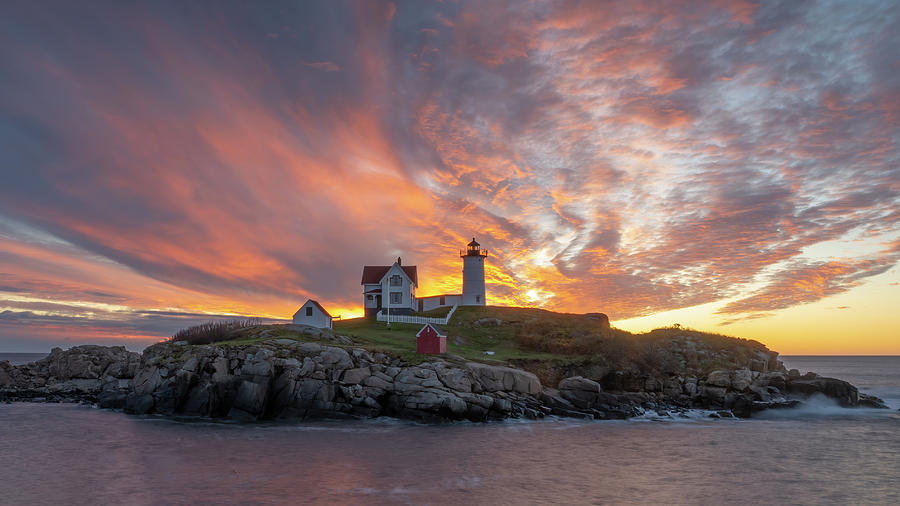 Nubble Lighthouse Photograph by Jack Nevitt - Fine Art America