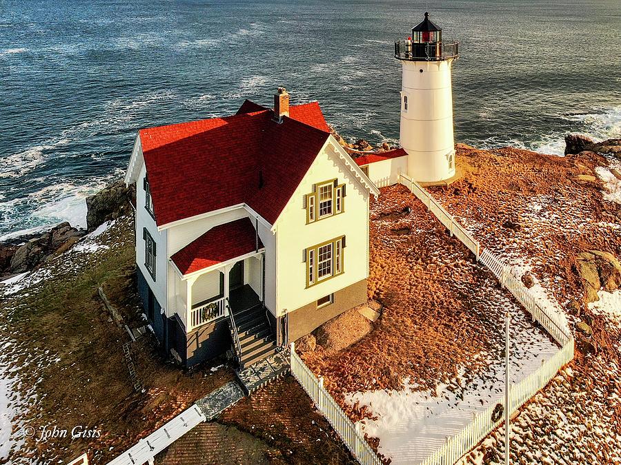 Nubble Lighthouse  Photograph by John Gisis