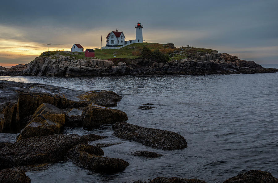 Nubble Lighthouse Maine Photograph by Dan Sproul