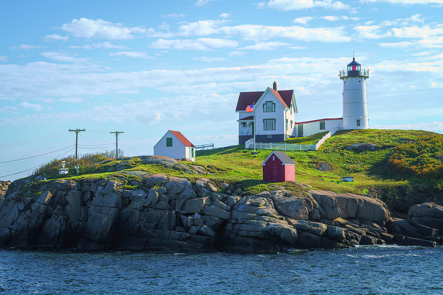 Nubble Lighthouse Maine Photograph by Lindsay Thomson
