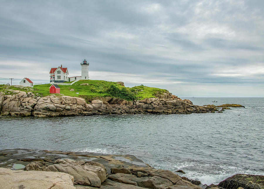 Nubble Lighthouse on the Coast of Maine Photograph by Marcy Wielfaert