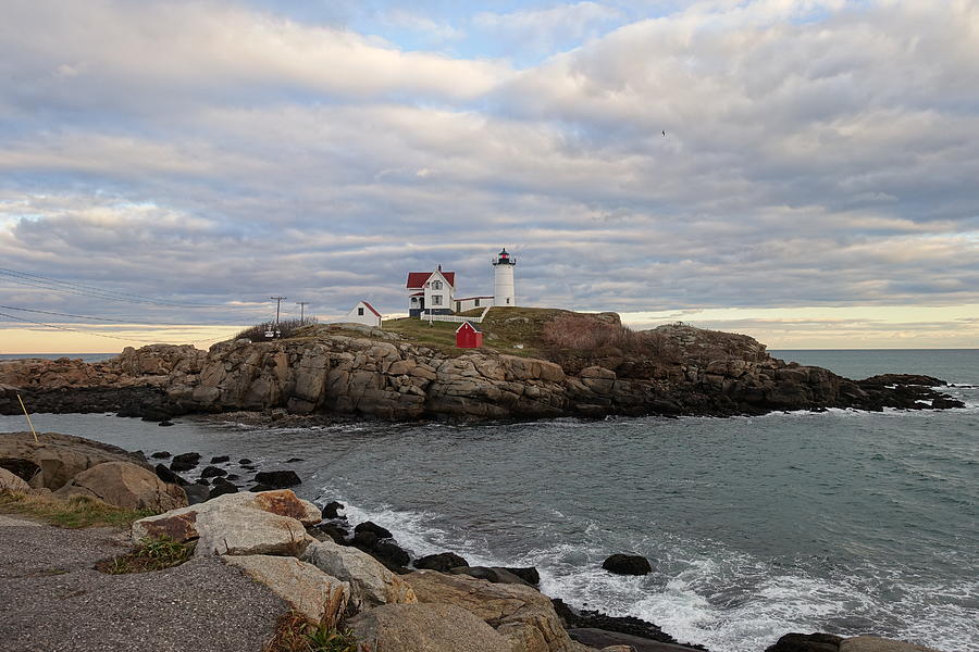 Nubble Lighthouse York Maine Photograph by Patricia Caron