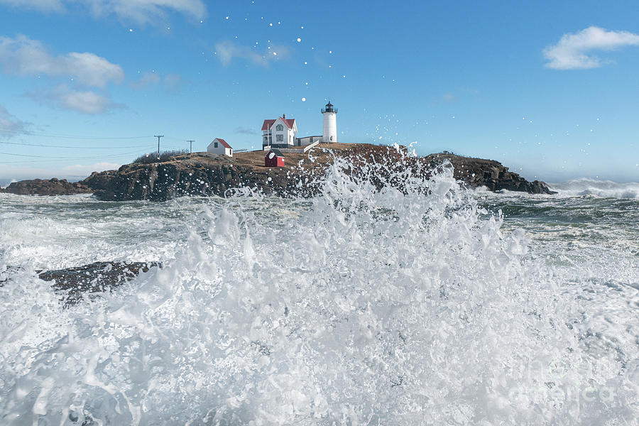 Nubble Storm Waves Photograph by Craig Shaknis
