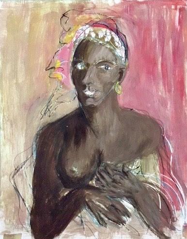 Nubian Beauty Painting by Ricardo Penalver deceased