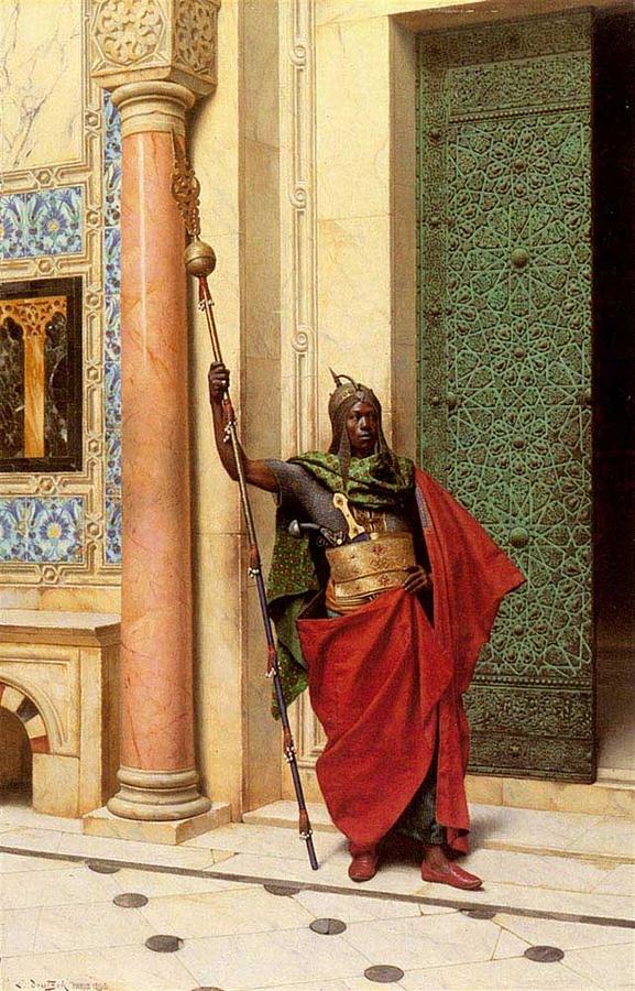 African American History Painting - Nubian Guard by Ludwig Deutsch