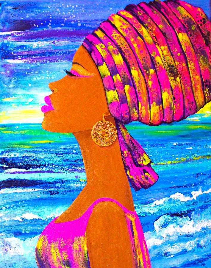 Nubian Queen Painting by Tanya Harr