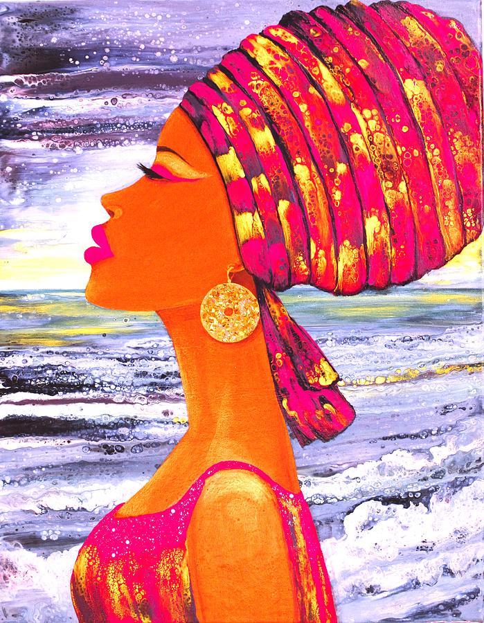 Nubian Princess Painting by Tanya Harr