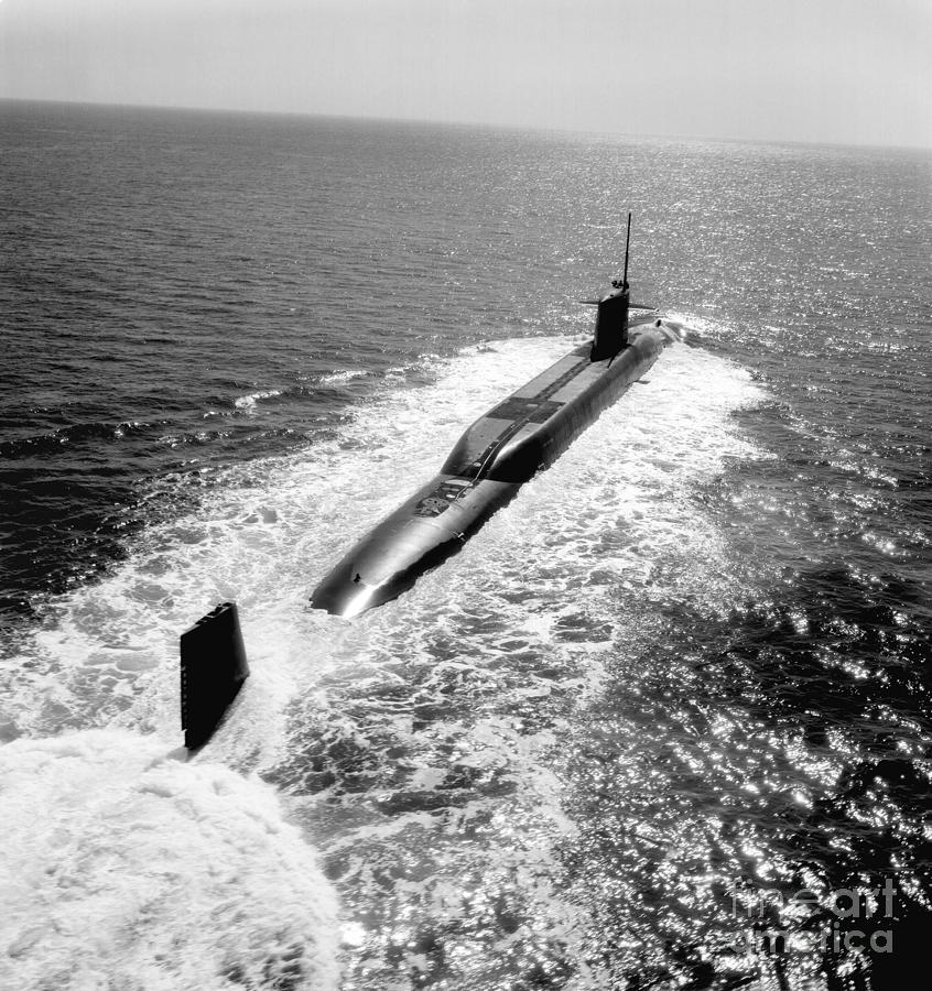 Nuclear Submarine, 1976 Photograph by Granger