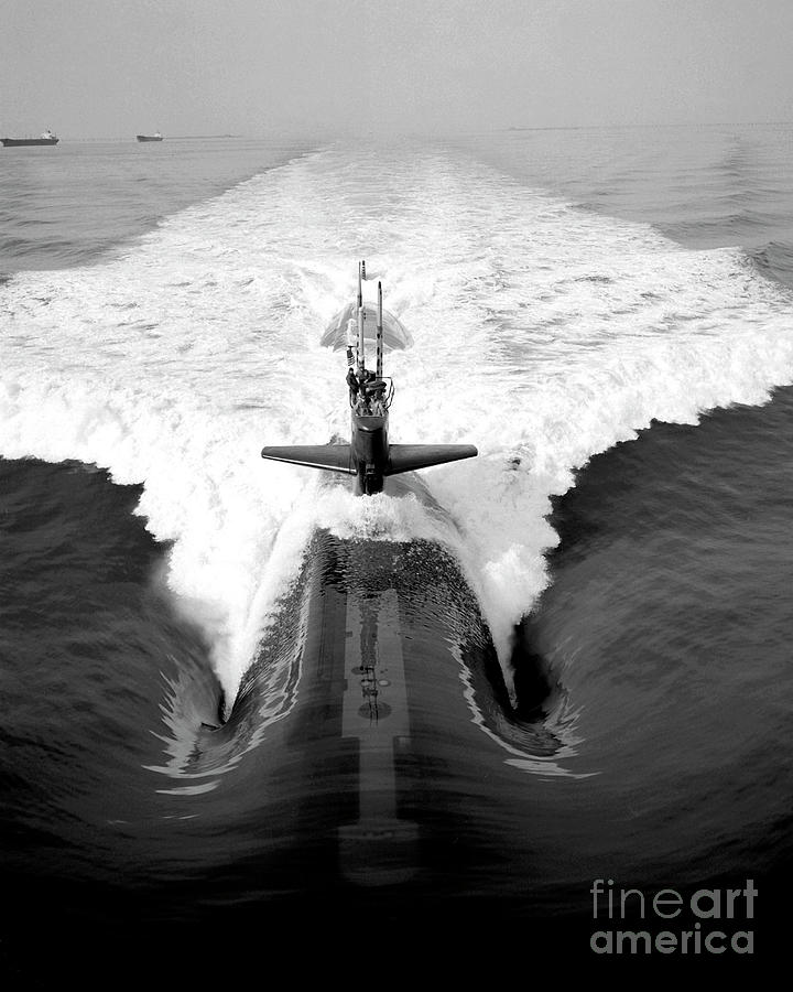 Nuclear Submarine, 1982 Photograph by Granger