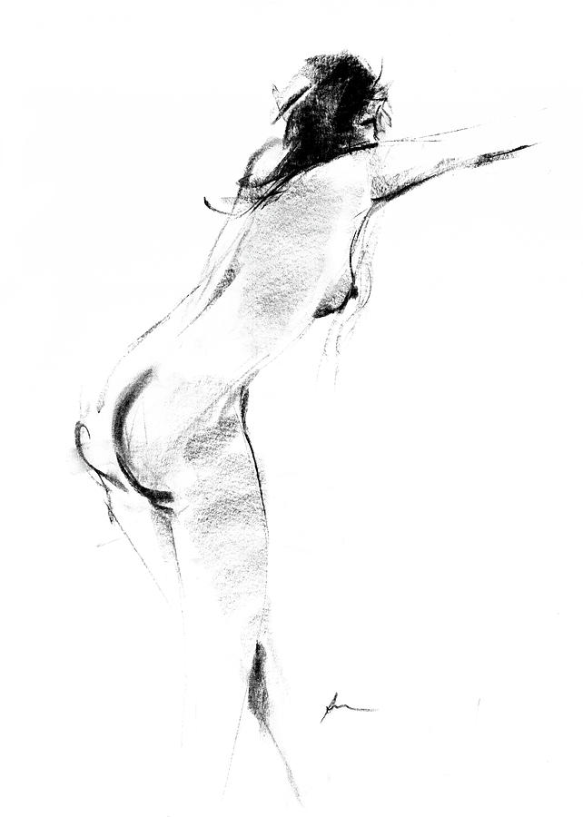 Nude Drawing - Nude 012 by Ani Gallery