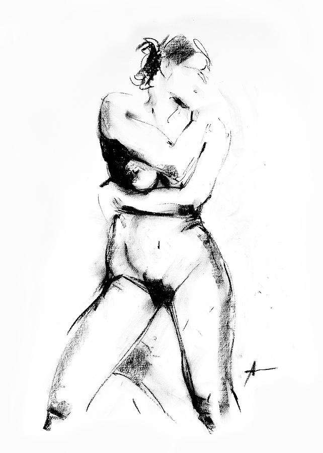 Nude 013 Drawing by Ani Gallery