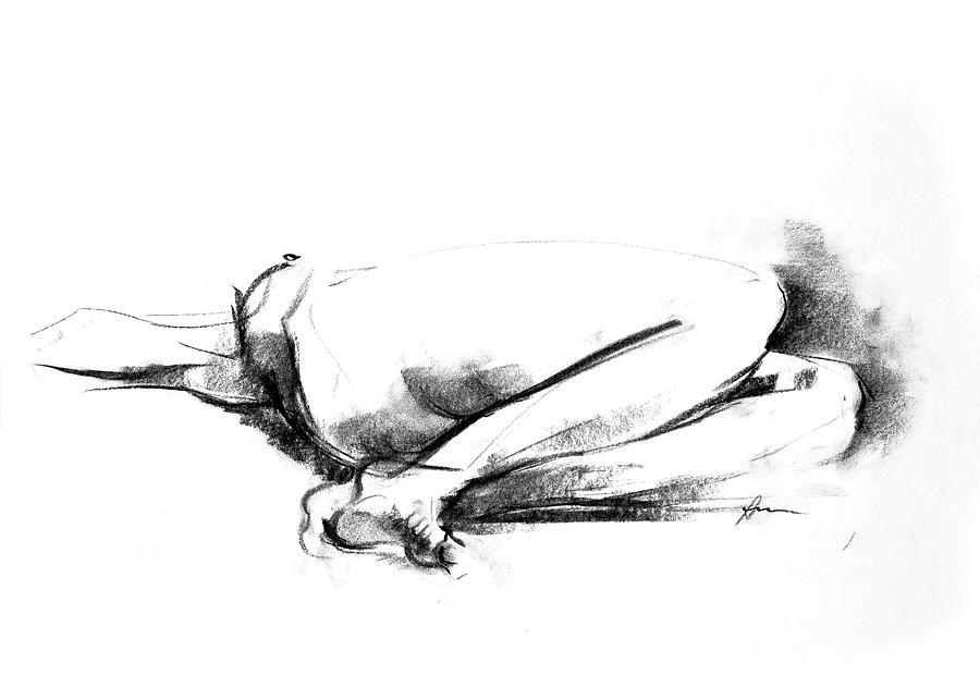 Nude 020 Drawing by Ani Gallery