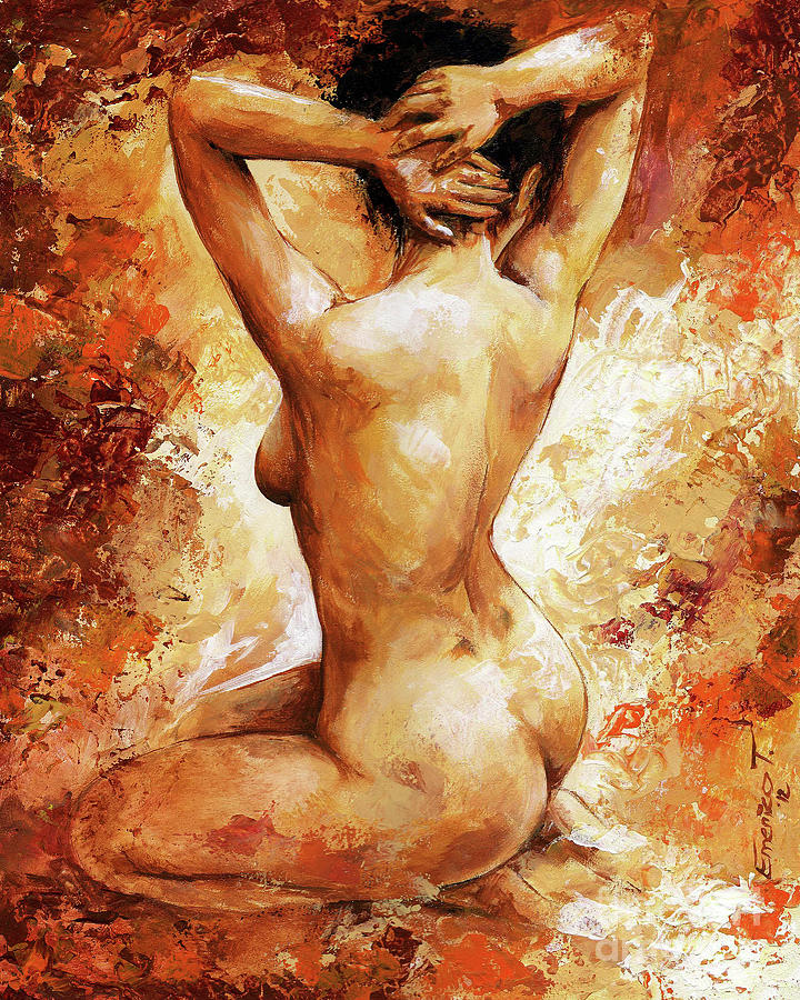 Impressionism Painting - Female body 06 by Emerico Imre Toth