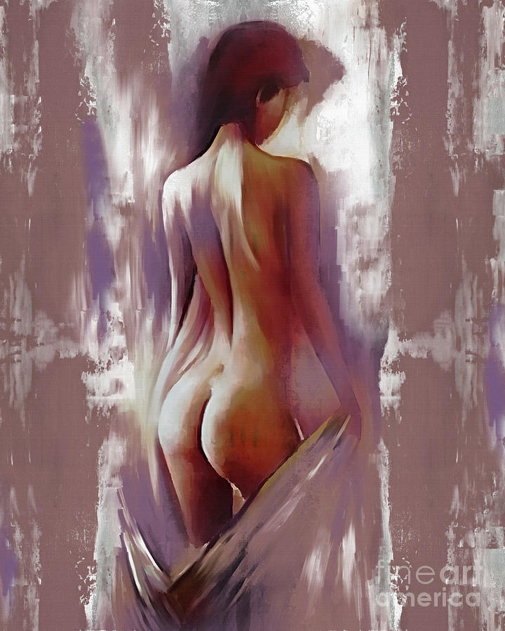 Nude beautiful girl mmkj9 Painting by Gull G