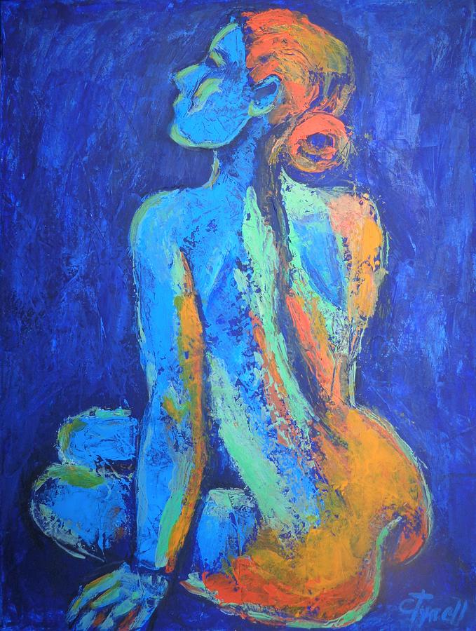 Nude By The Sea 2 Painting by Carmen Tyrrell