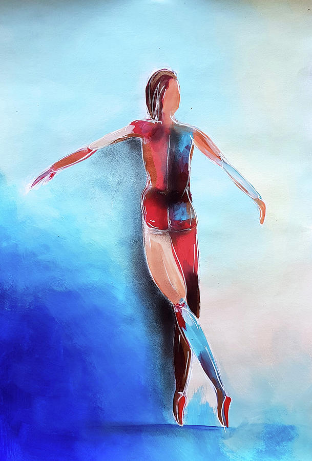 Nude Dancer Painting by Nicole Tang | Fine Art America