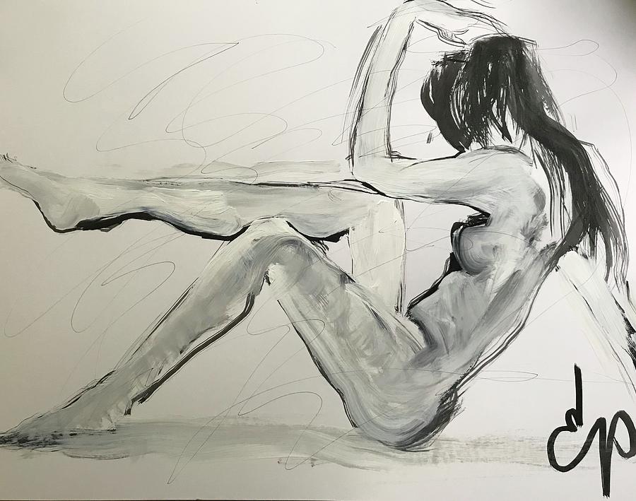 Nude  Drawing by Elizabeth Parashis