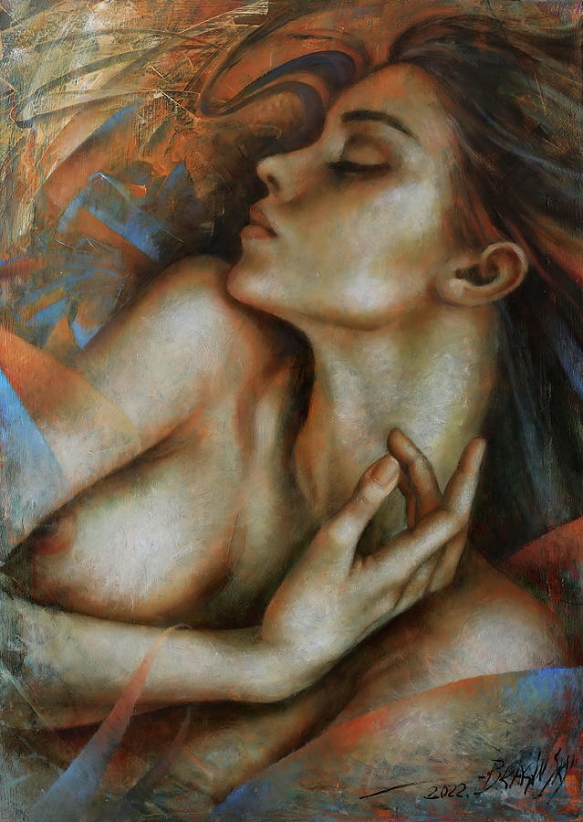 Portrait Painting - Nude female by Arthur Braginsky