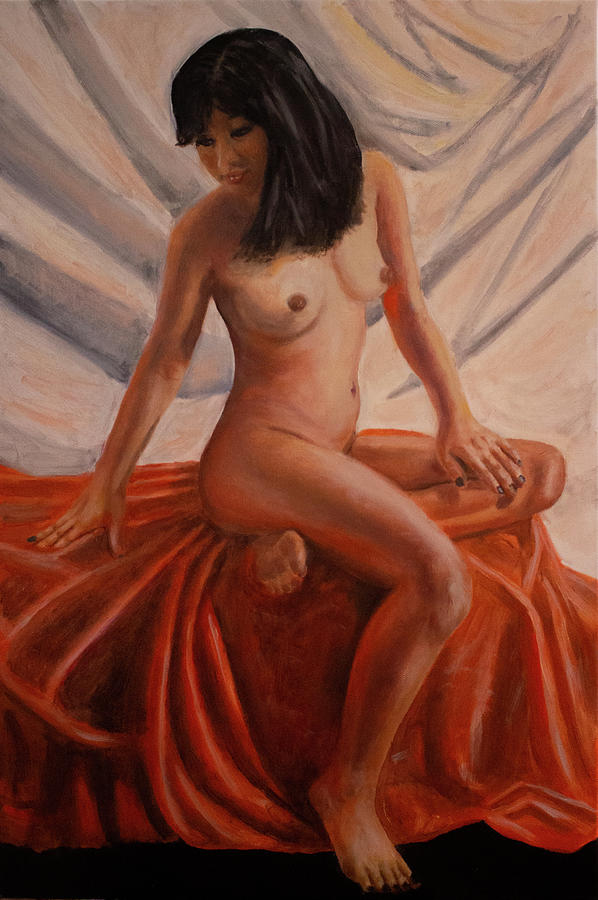 Nude Figure Upright Painting