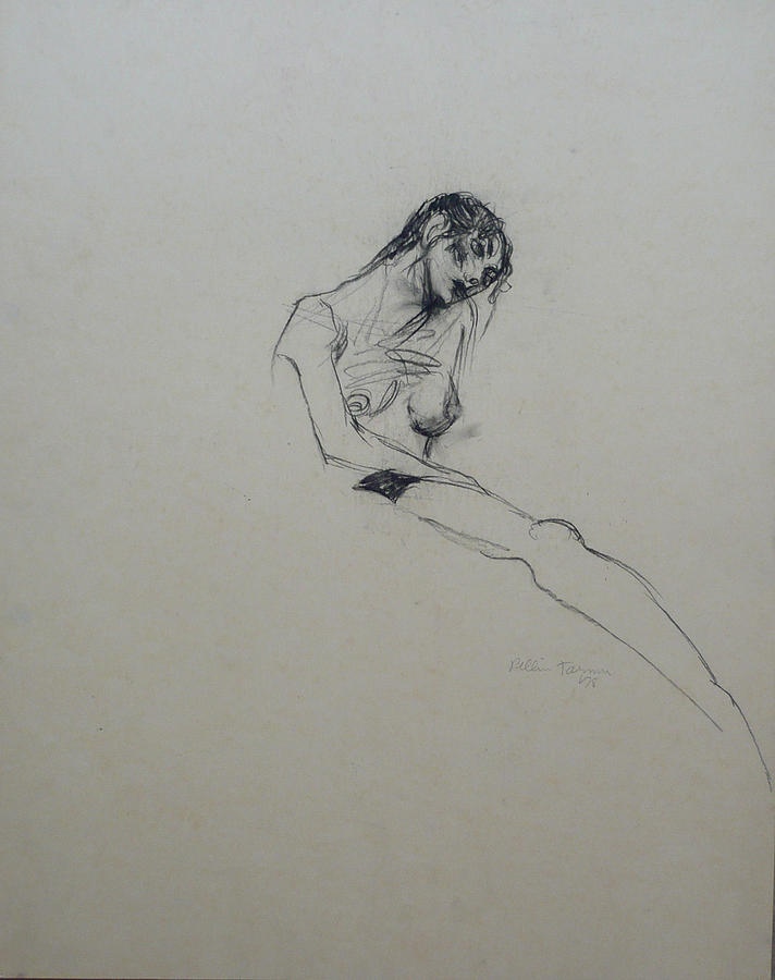 Nude Drawing by Galya Tarmu