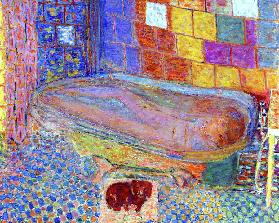 Nude in a Bathtub Painting by Jon Baran