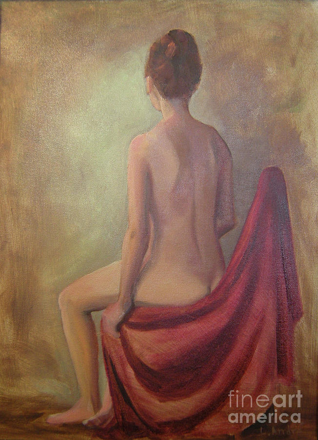 Nude in Mist Painting by Lilibeth Andre