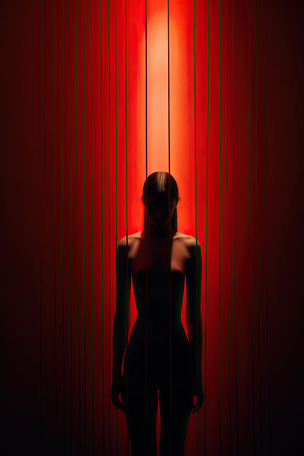 Nude Digital Art - Nude in the Dark No.2 by My Head Cinema