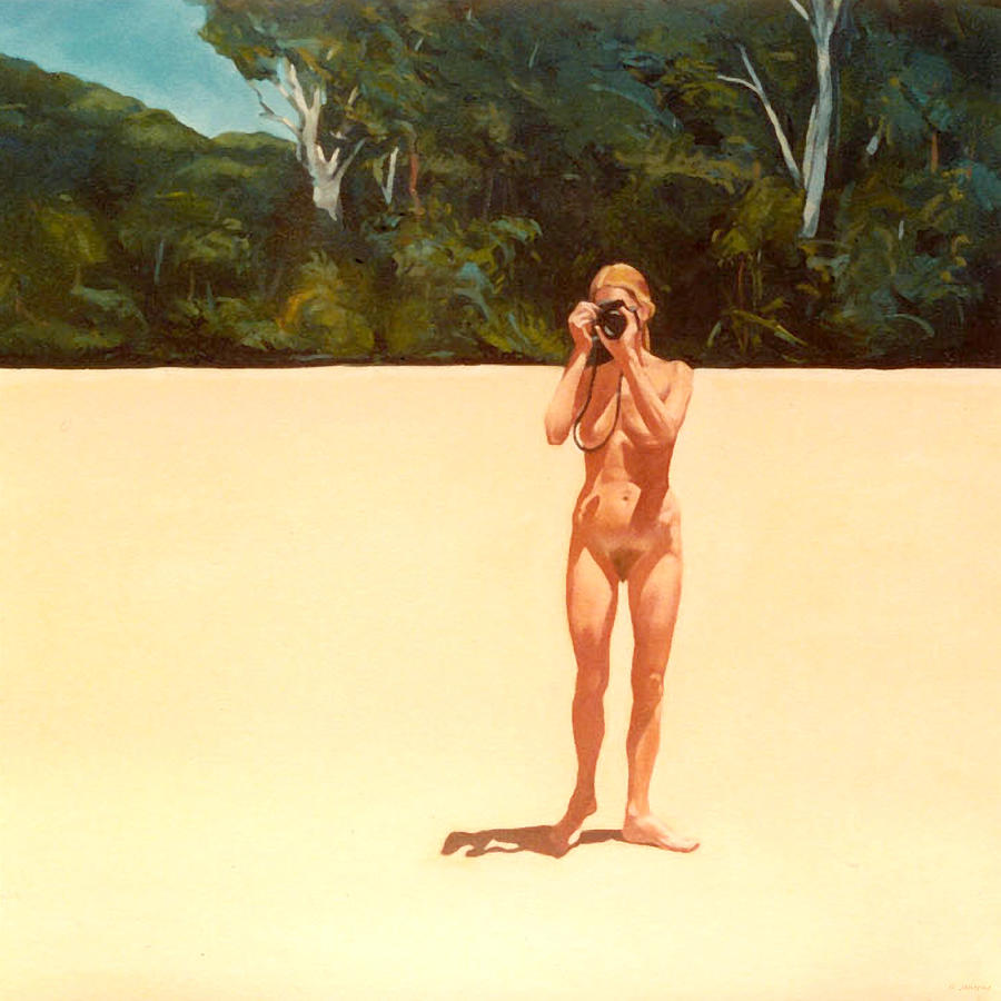 Nude Photographer At Cape Tribulation Painting By Guntis Jansons Fine