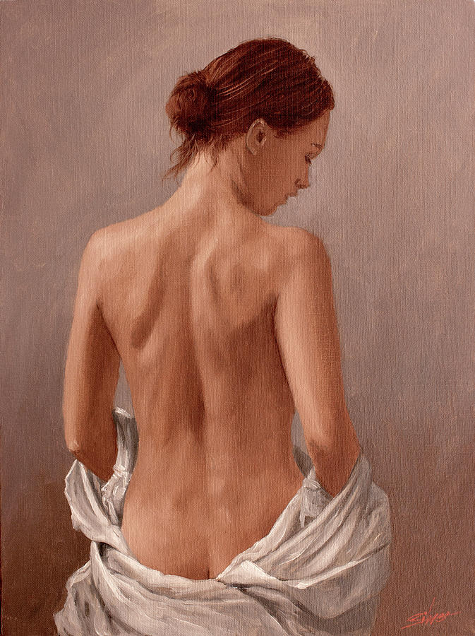 Nude portrait Painting by John Silver