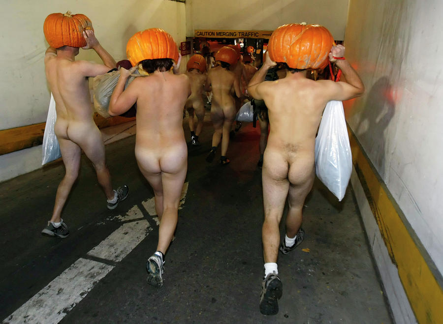 Nude Pumpkin Run Photograph by Rick Wilking
