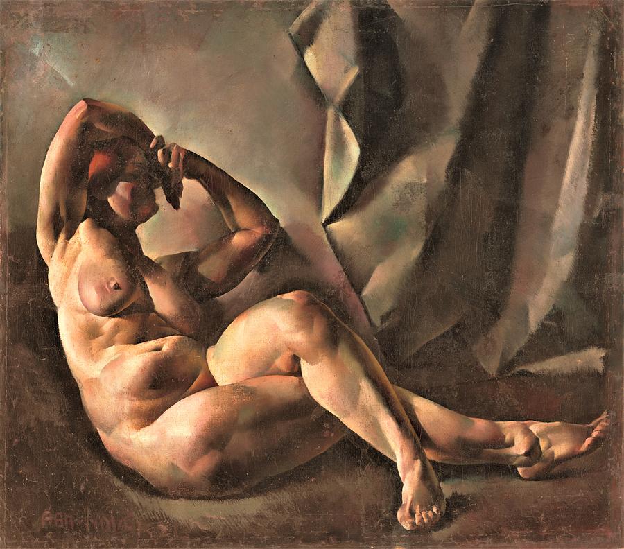 Nude study female Painting by Thea Recuerdo