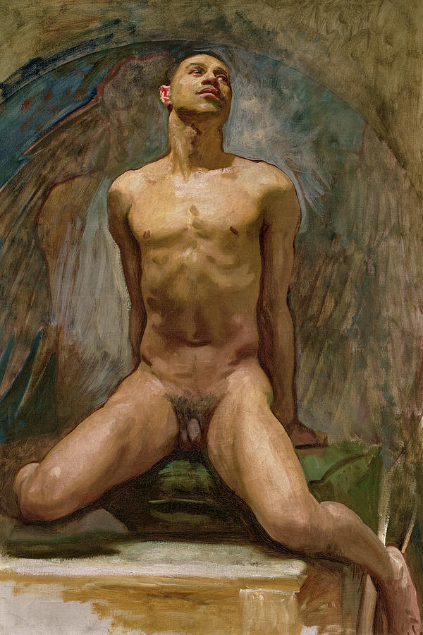 John Singer Sargent Painting - Nude Study of Thomas E. McKeller, 1916-1924 by John Singer Sargent