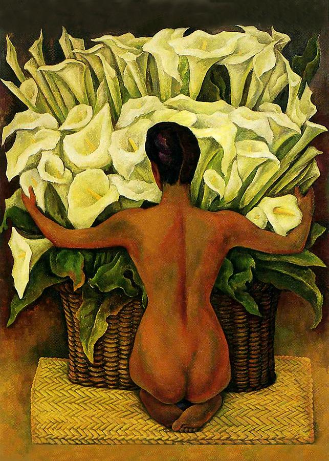 Impressionism Digital Art - Nude With Lilies by Patricia Keith
