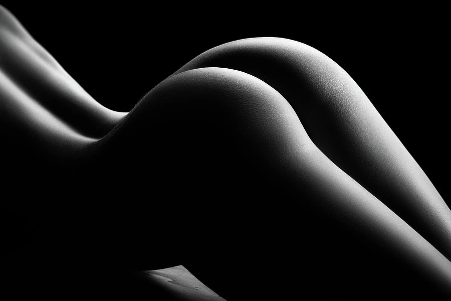 Nude Photograph - Nude woman bodyscape 68 by Johan Swanepoel