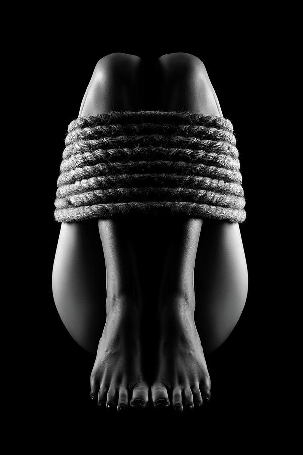 Nude Woman bondage 3 Photograph by Johan Swanepoel