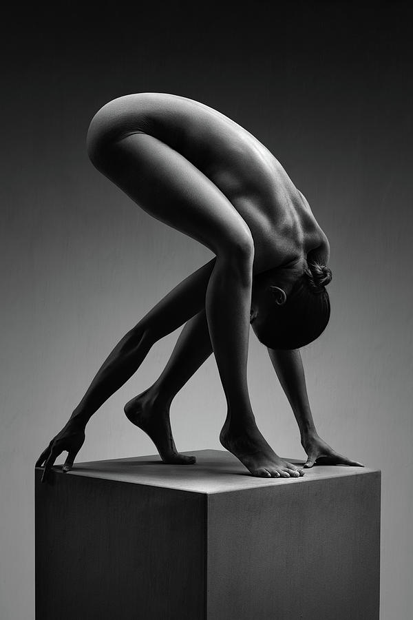 Black And White Photograph - Nude woman fine art 17 by Johan Swanepoel