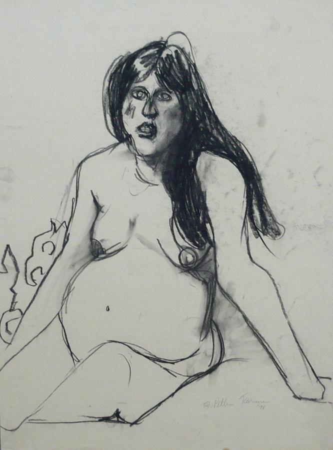 Nude Woman I Drawing By Galya Tarmu Fine Art America