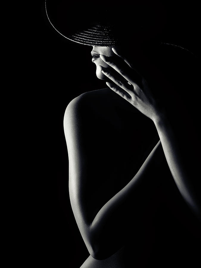 Nude Woman With Black Hat 3 Photograph
