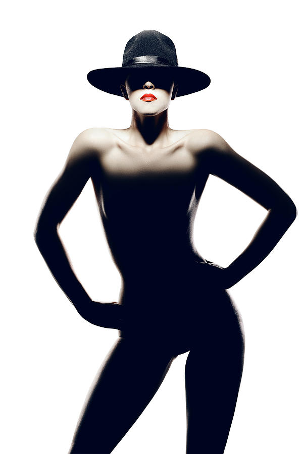 Nude Woman With Hat Photograph