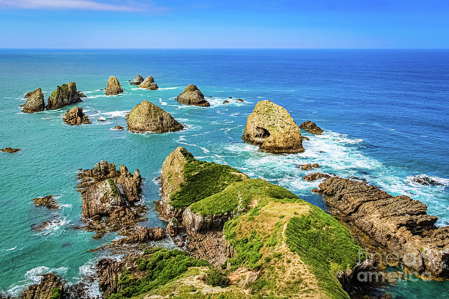 Nugget Point islets, New Zealand Photograph by Lyl Dil Creations
