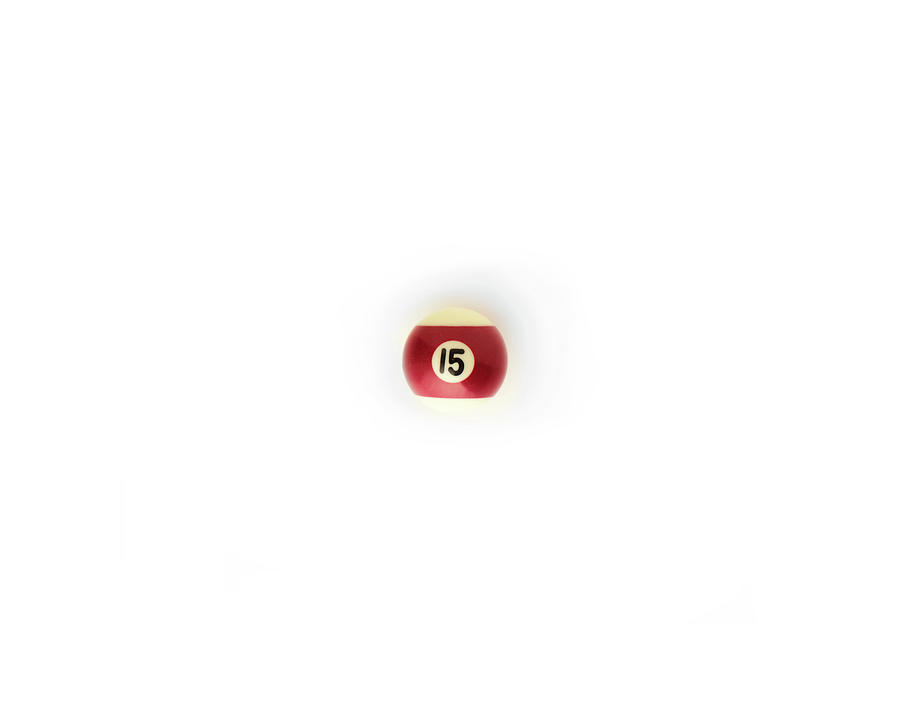 Number 15 Billiard Ball Photograph by Eugene Campbell
