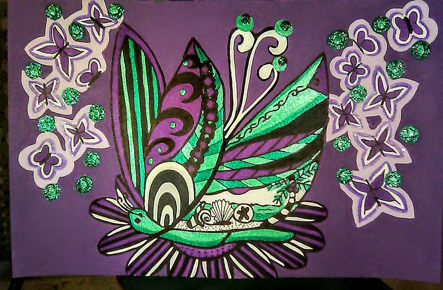 Number 24-butterfly From Another World Mixed Media by Teri Schuster