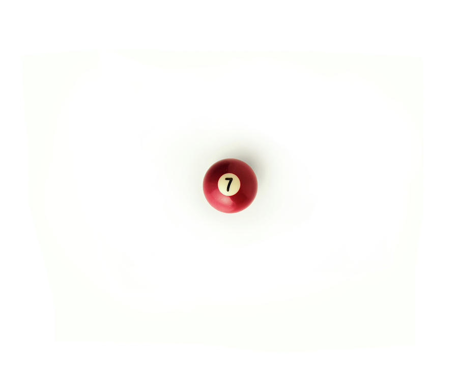 Number 7 Billiard Ball Photograph by Eugene Campbell